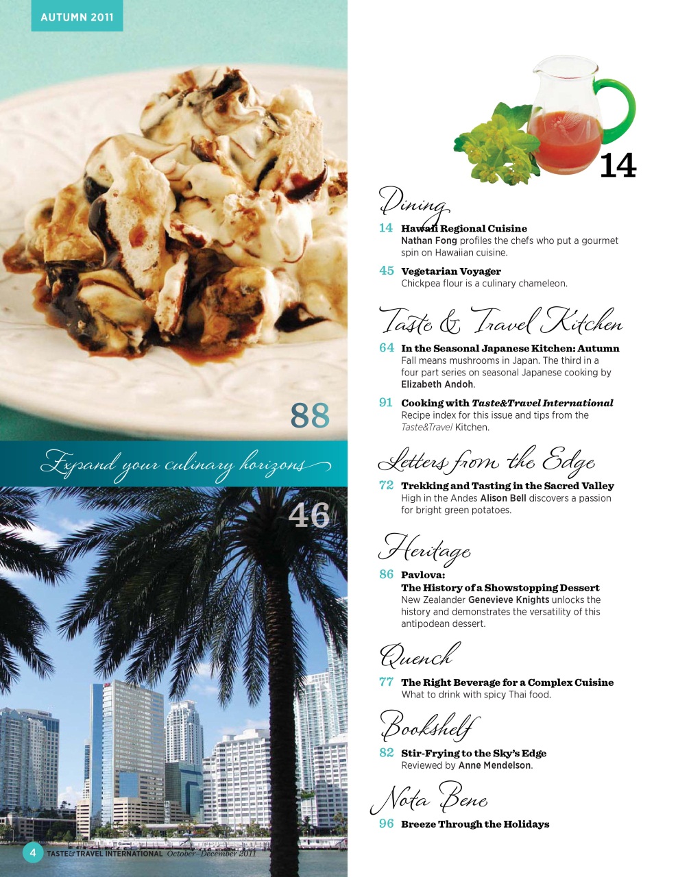Taste & Travel International Preview Pages