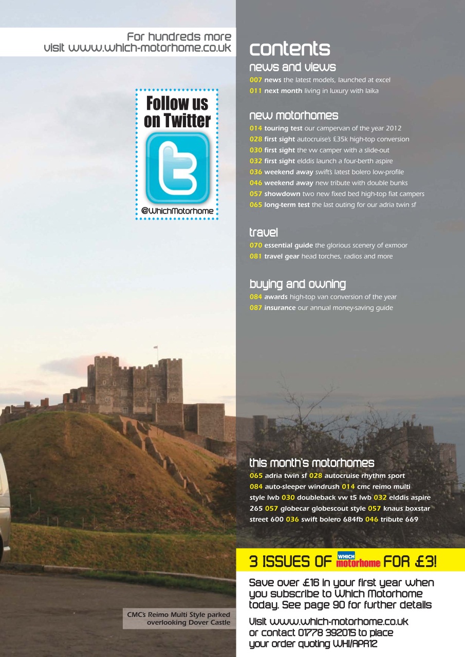 What Motorhome magazine Preview Pages