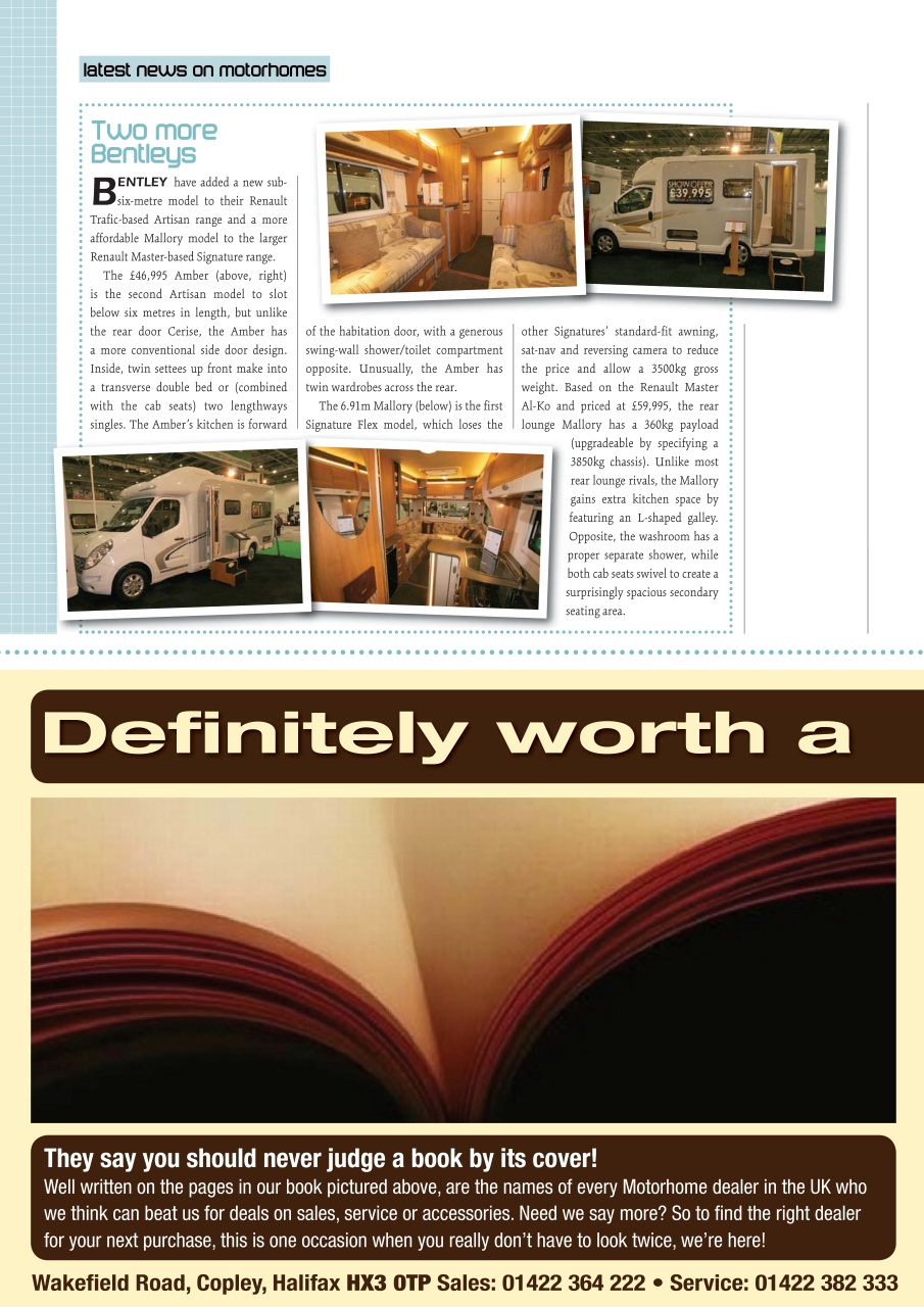 What Motorhome magazine Preview Pages