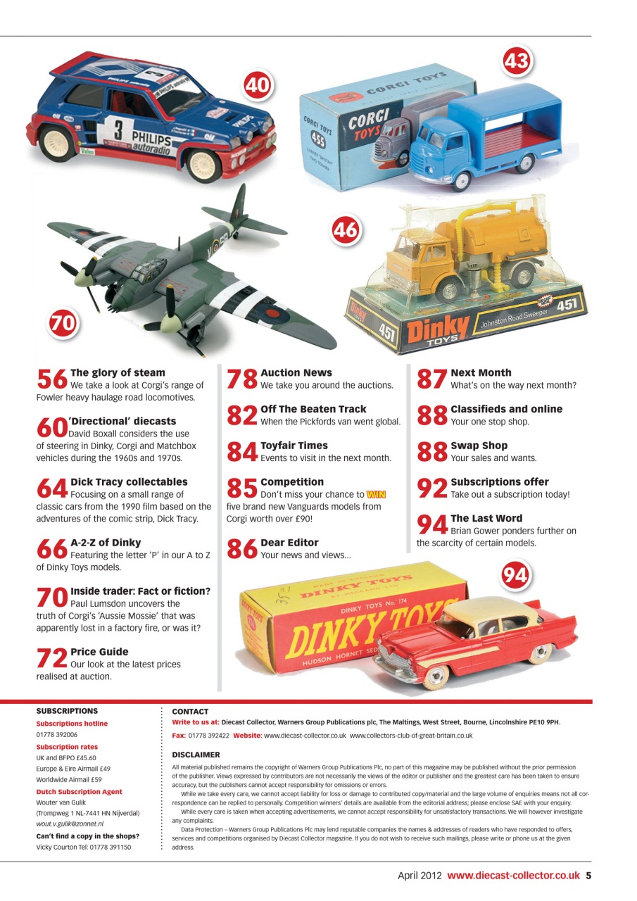 Diecast Collector Preview Pages