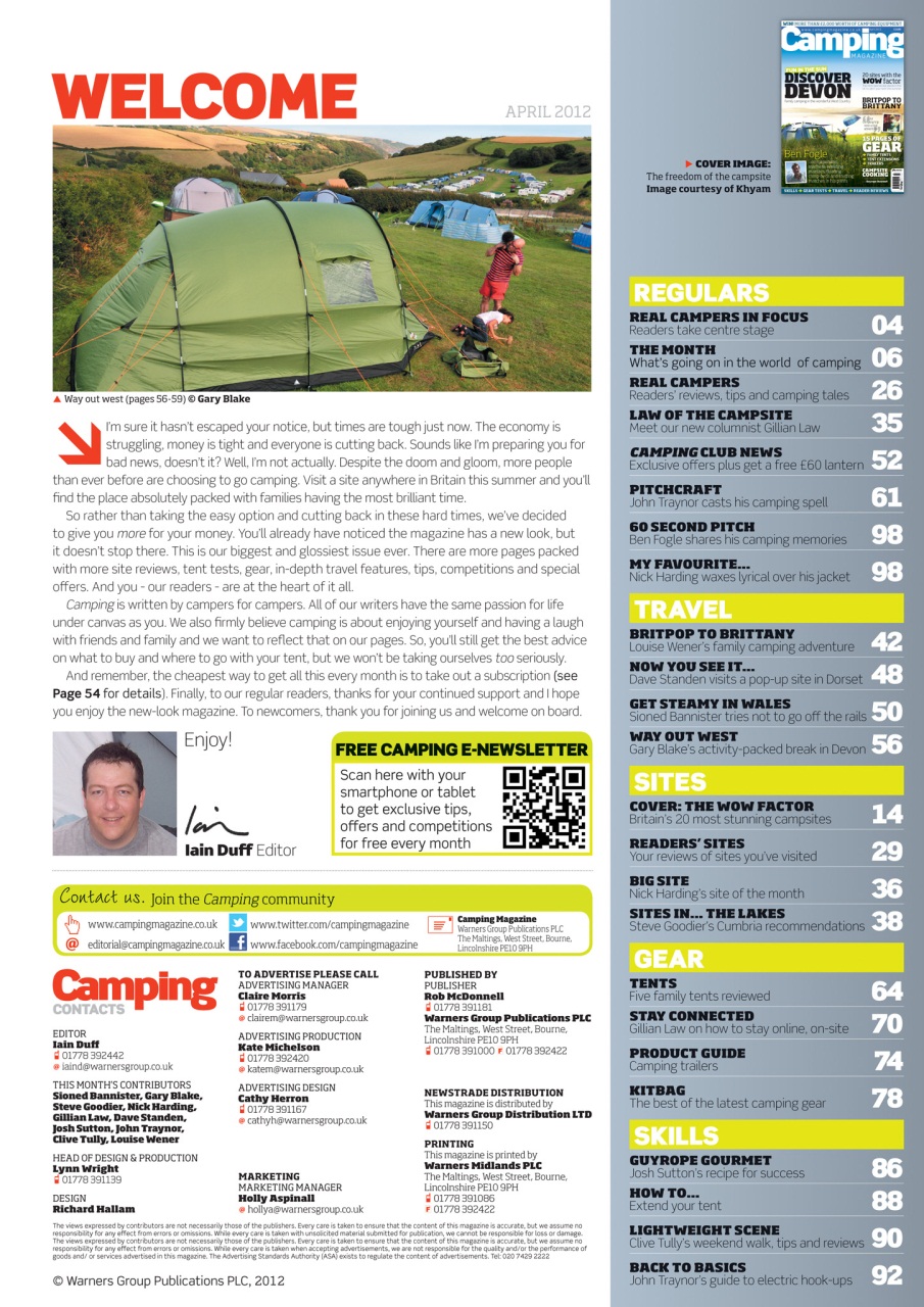 Camping Preview Pages