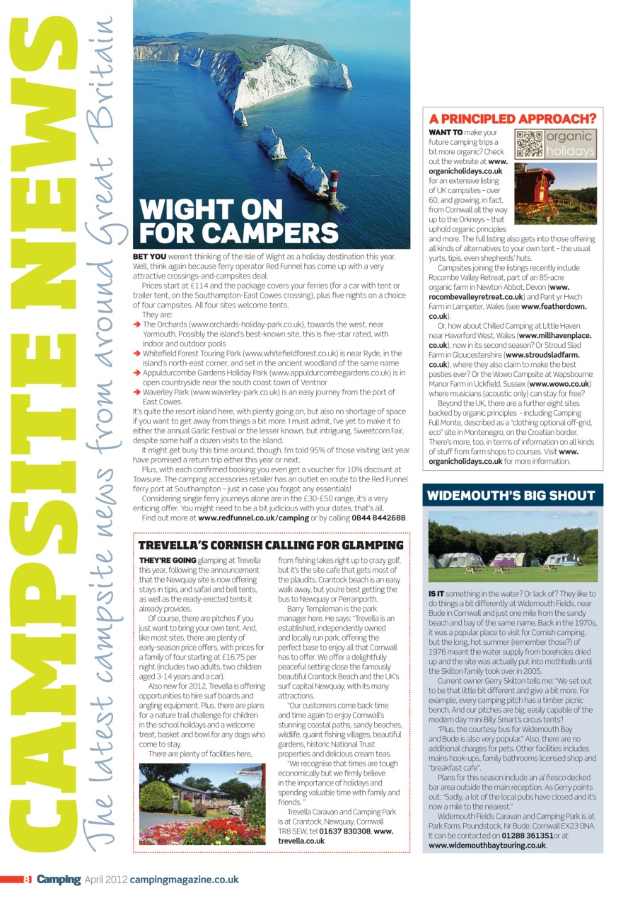 Camping Preview Pages