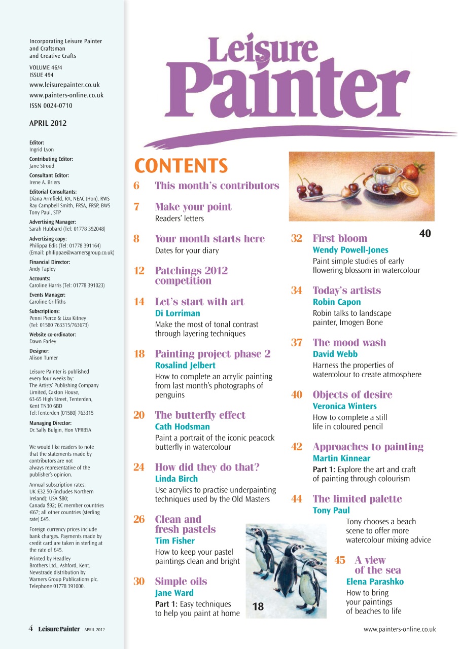 Leisure Painter & The Artist Preview Pages