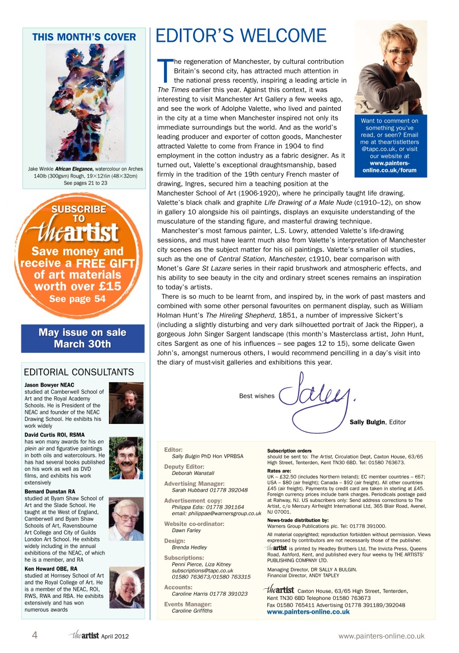 The Artist Preview Pages