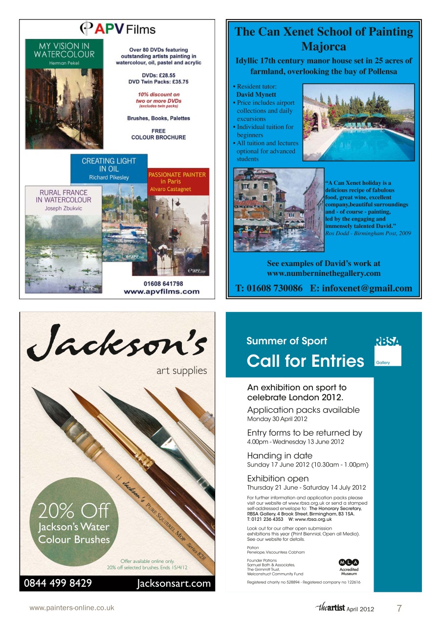 The Artist Preview Pages