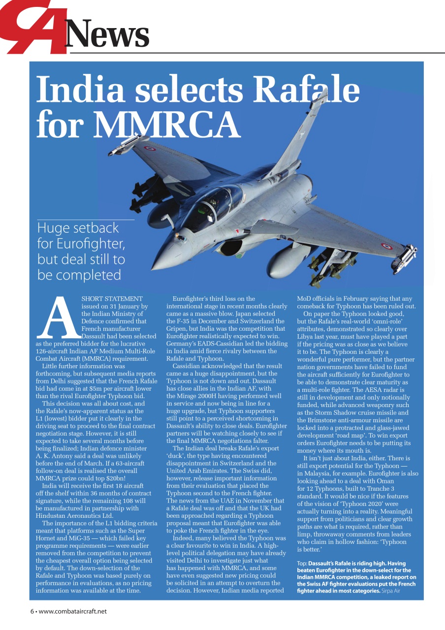 Combat Aircraft Journal Preview Pages