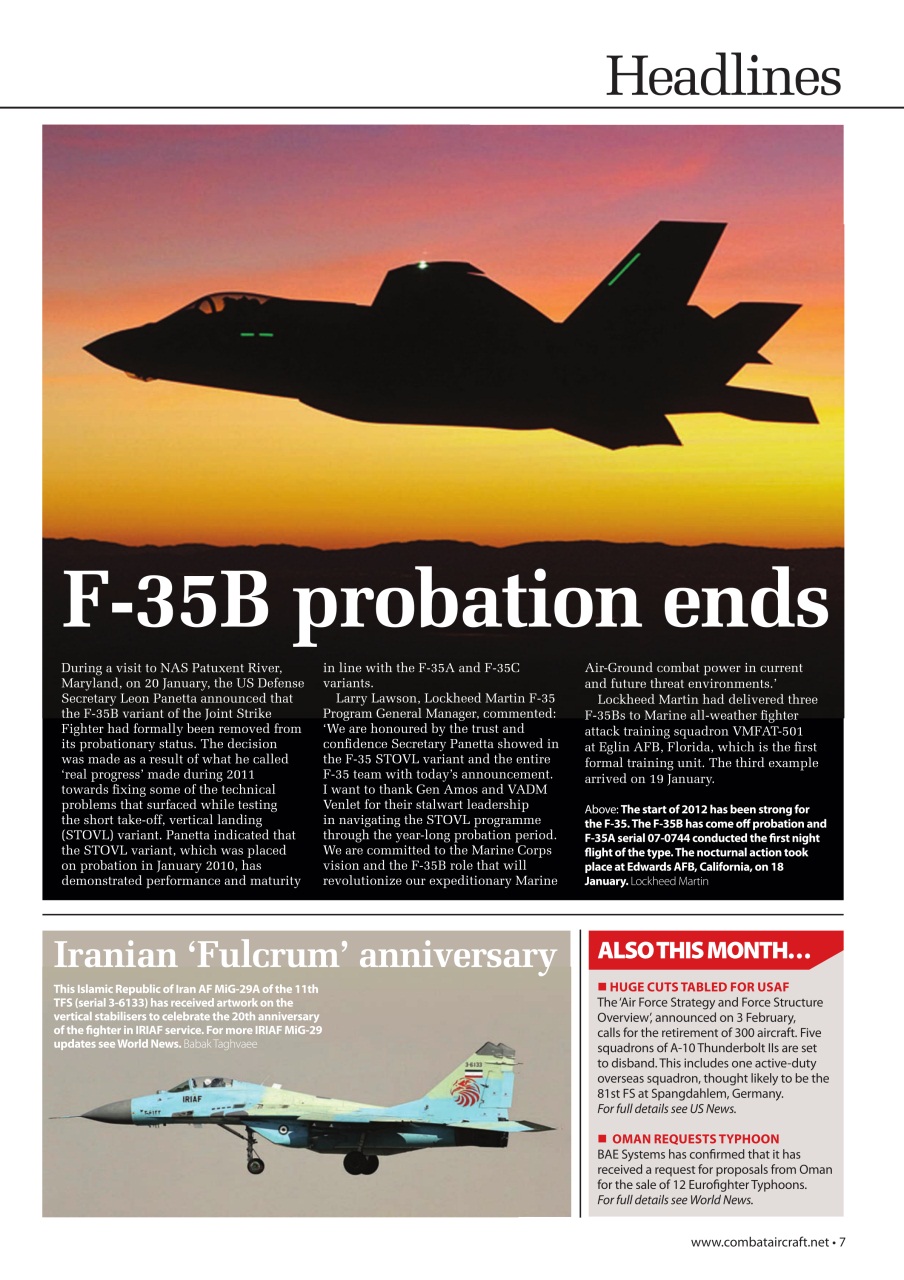 Combat Aircraft Journal Preview Pages