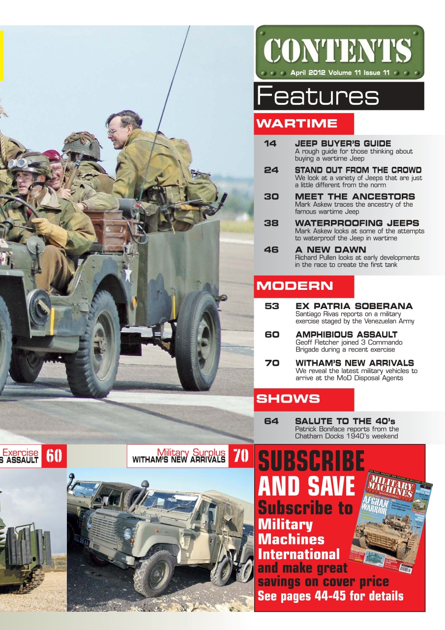 Military Machines International Preview Pages