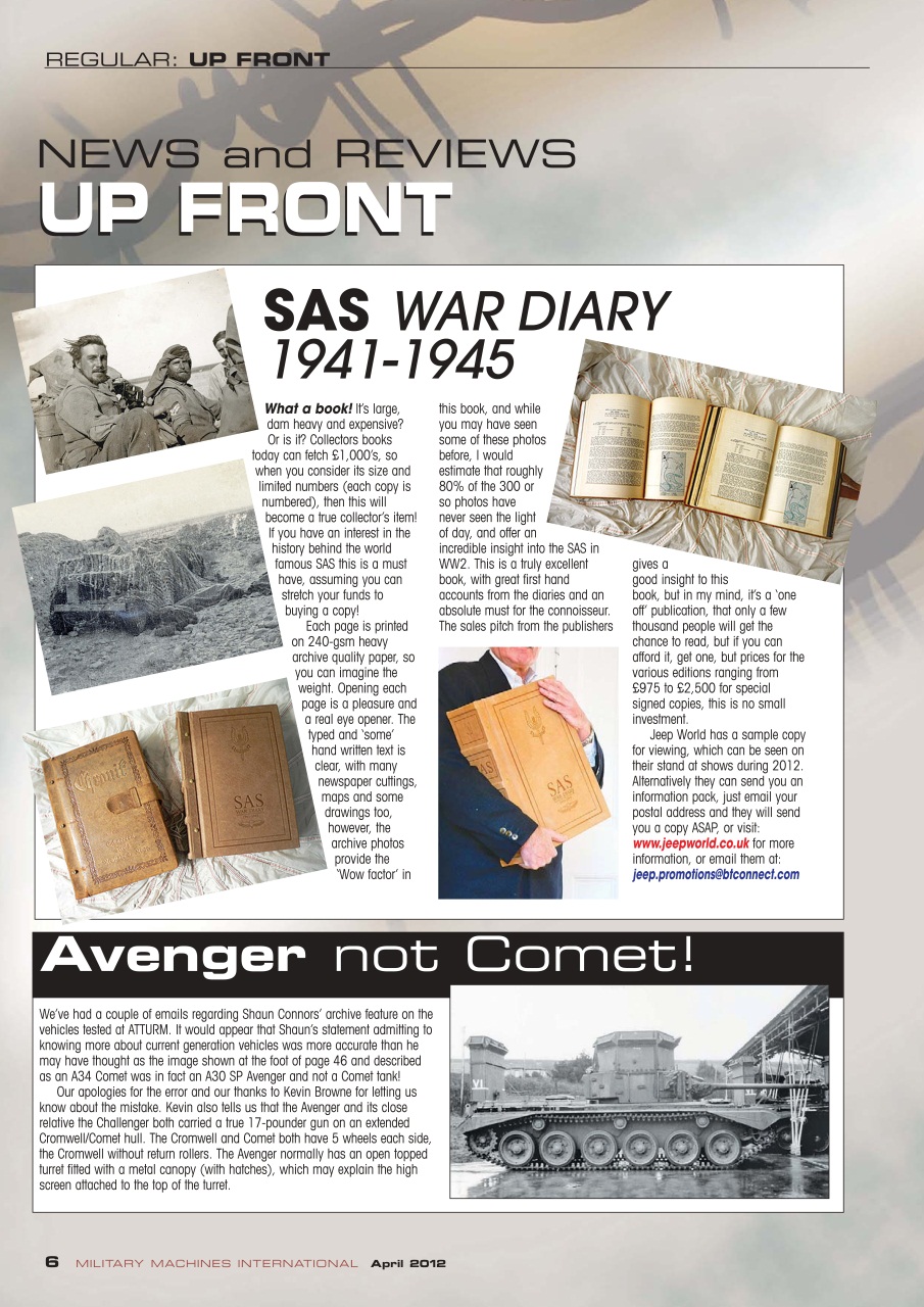 Military Machines International Preview Pages