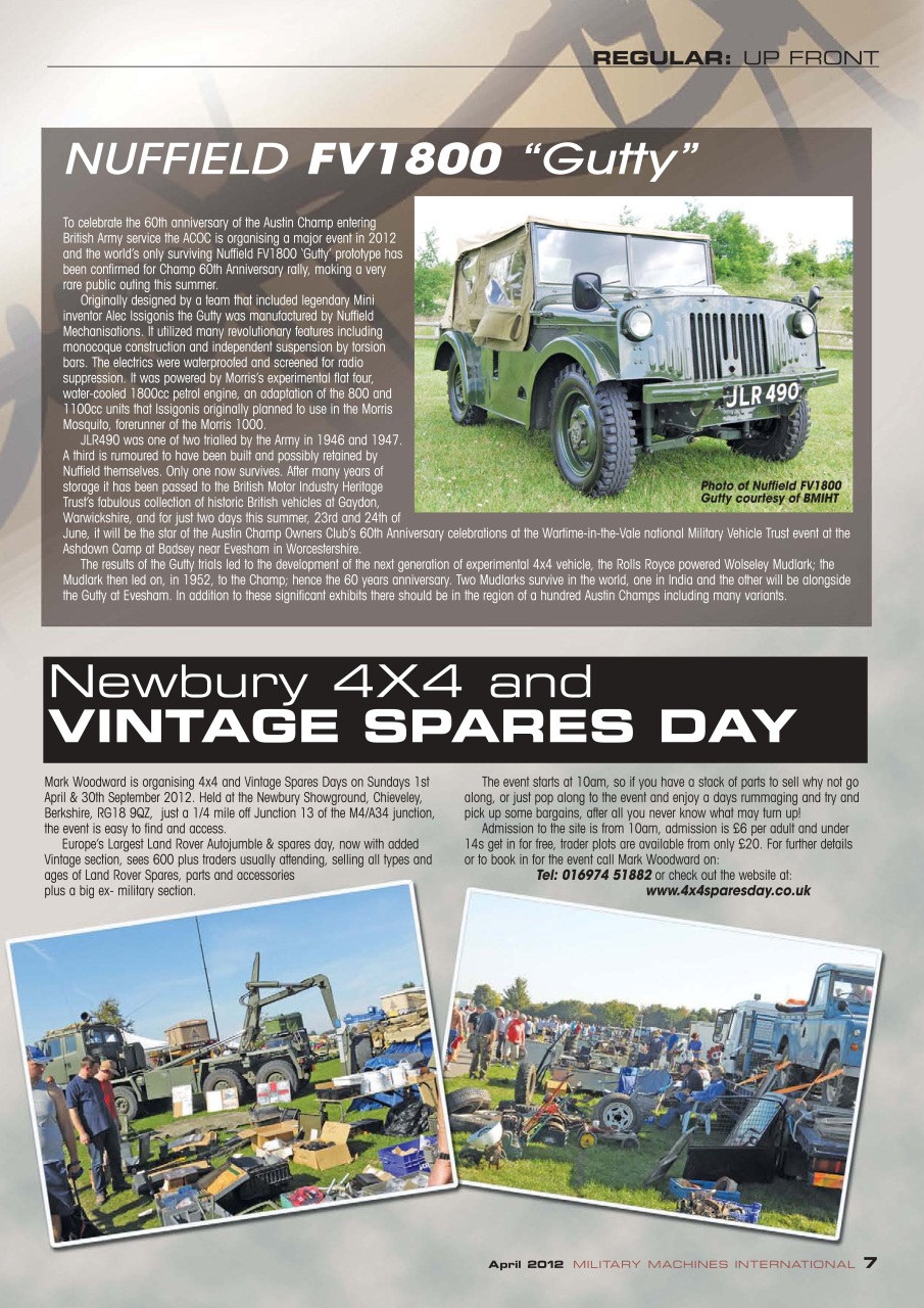 Military Machines International Preview Pages