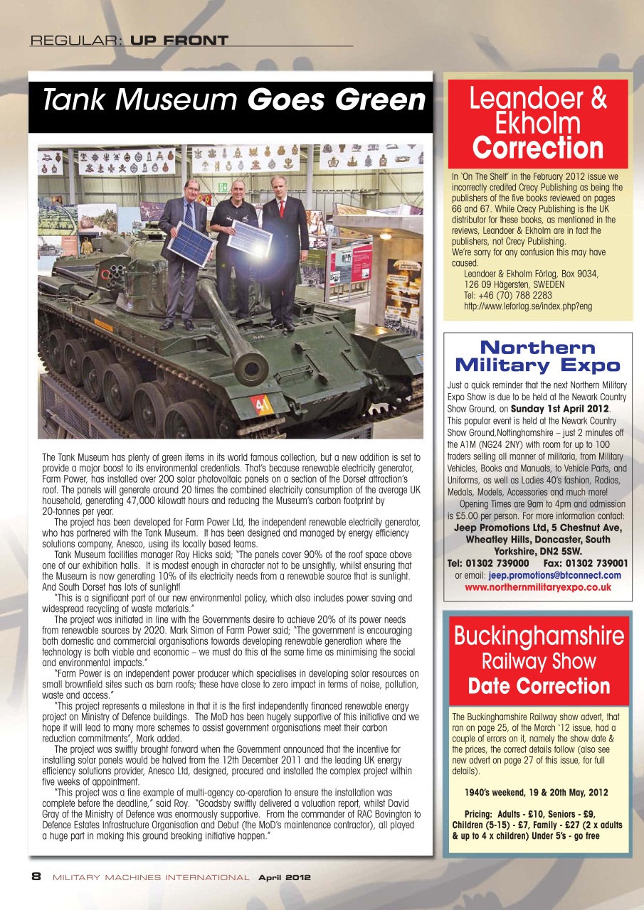 Military Machines International Preview Pages