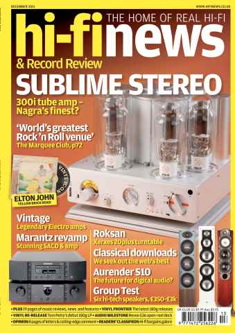 Hi-Fi News issue December 2011