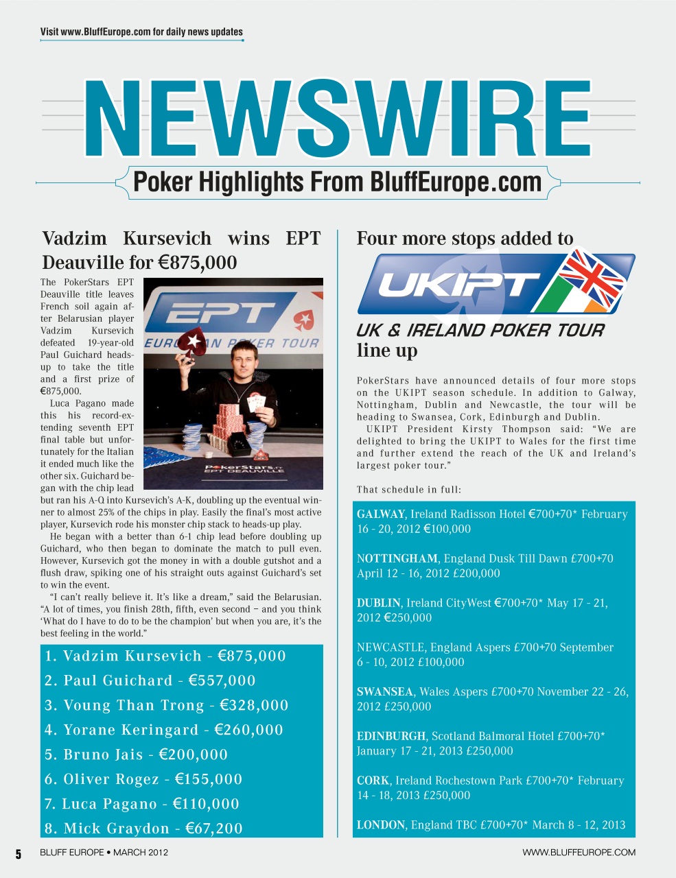 Bluff Europe Preview Pages