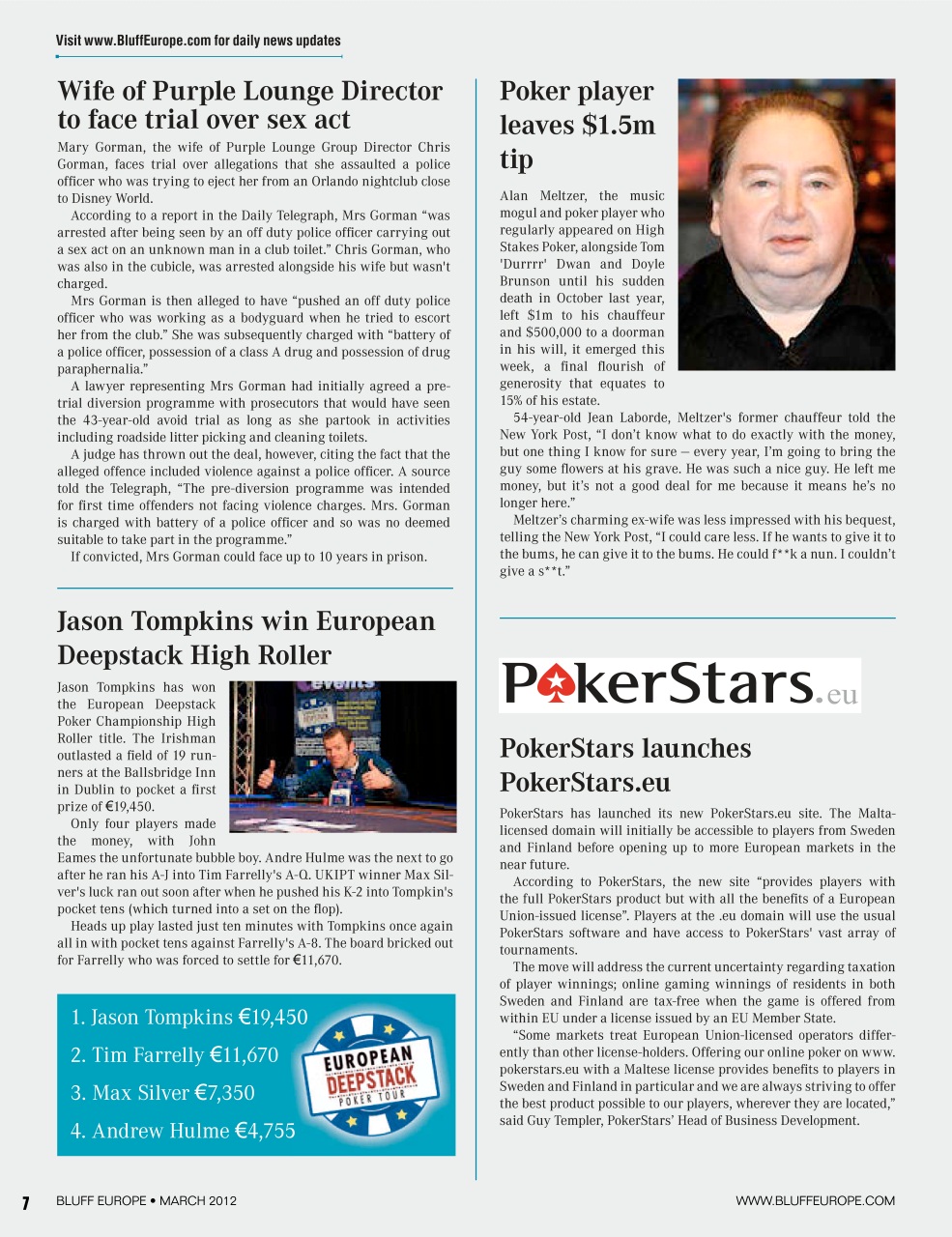 Bluff Europe Preview Pages