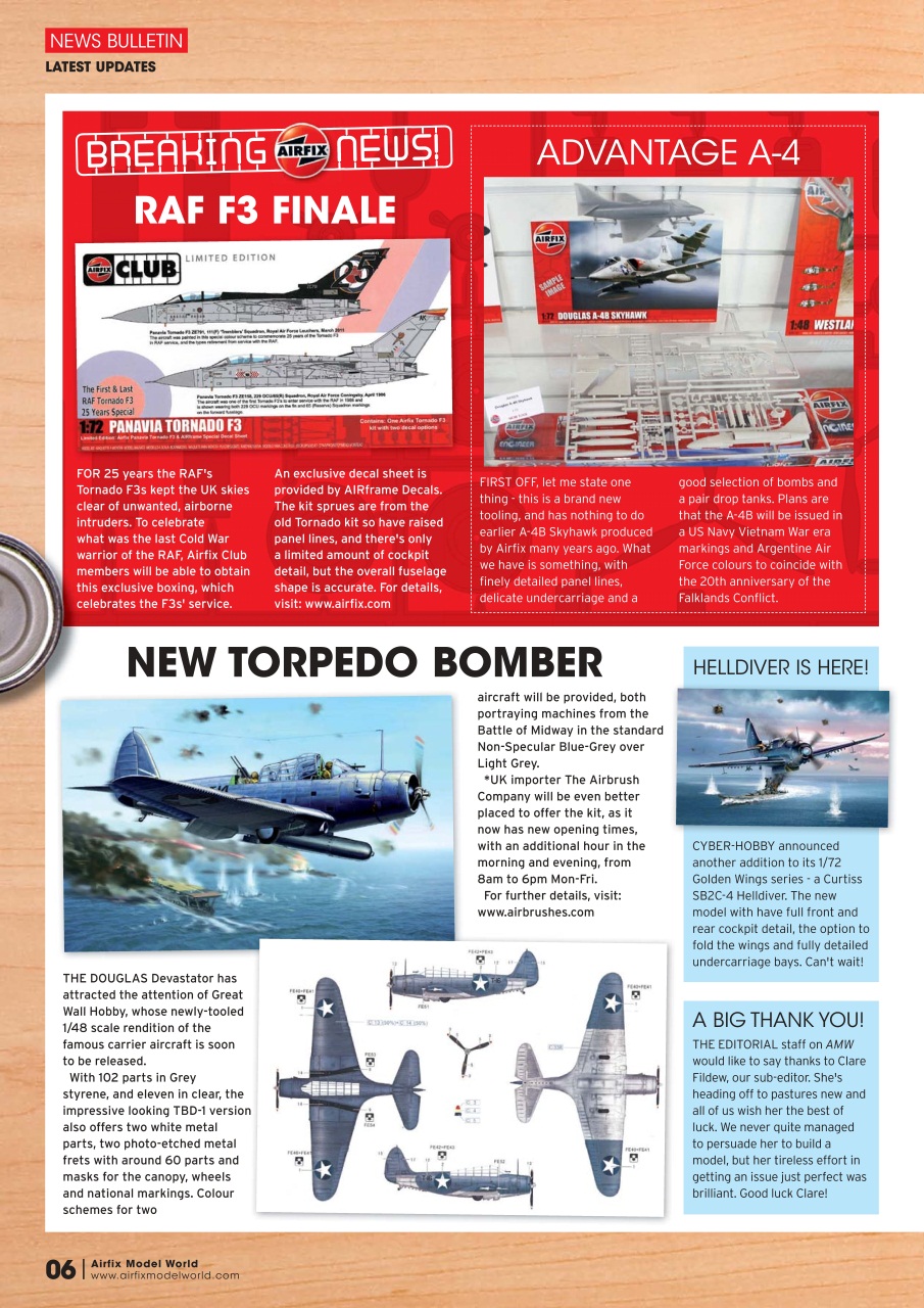 Airfix Model World Preview Pages