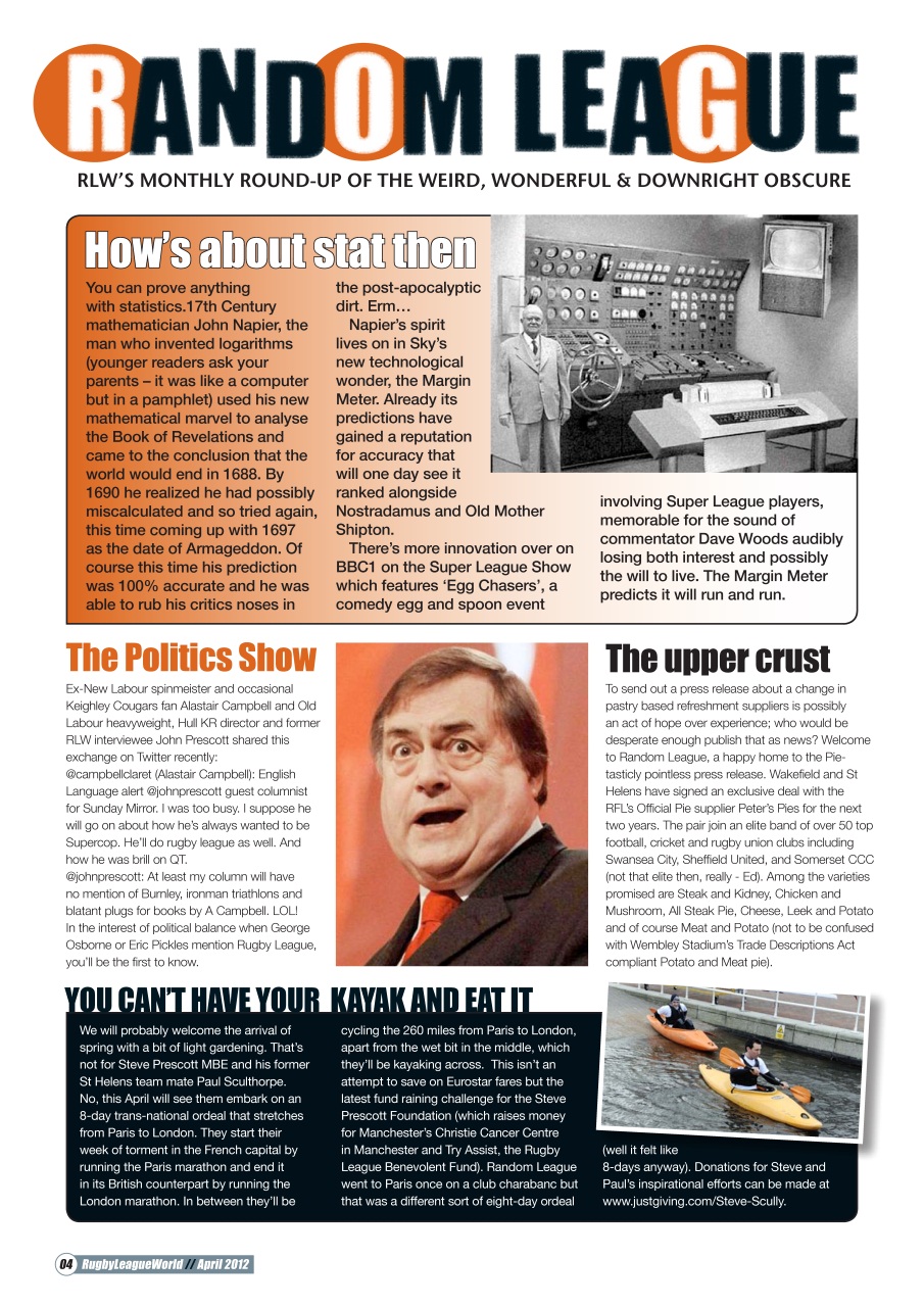 Rugby League World Preview Pages