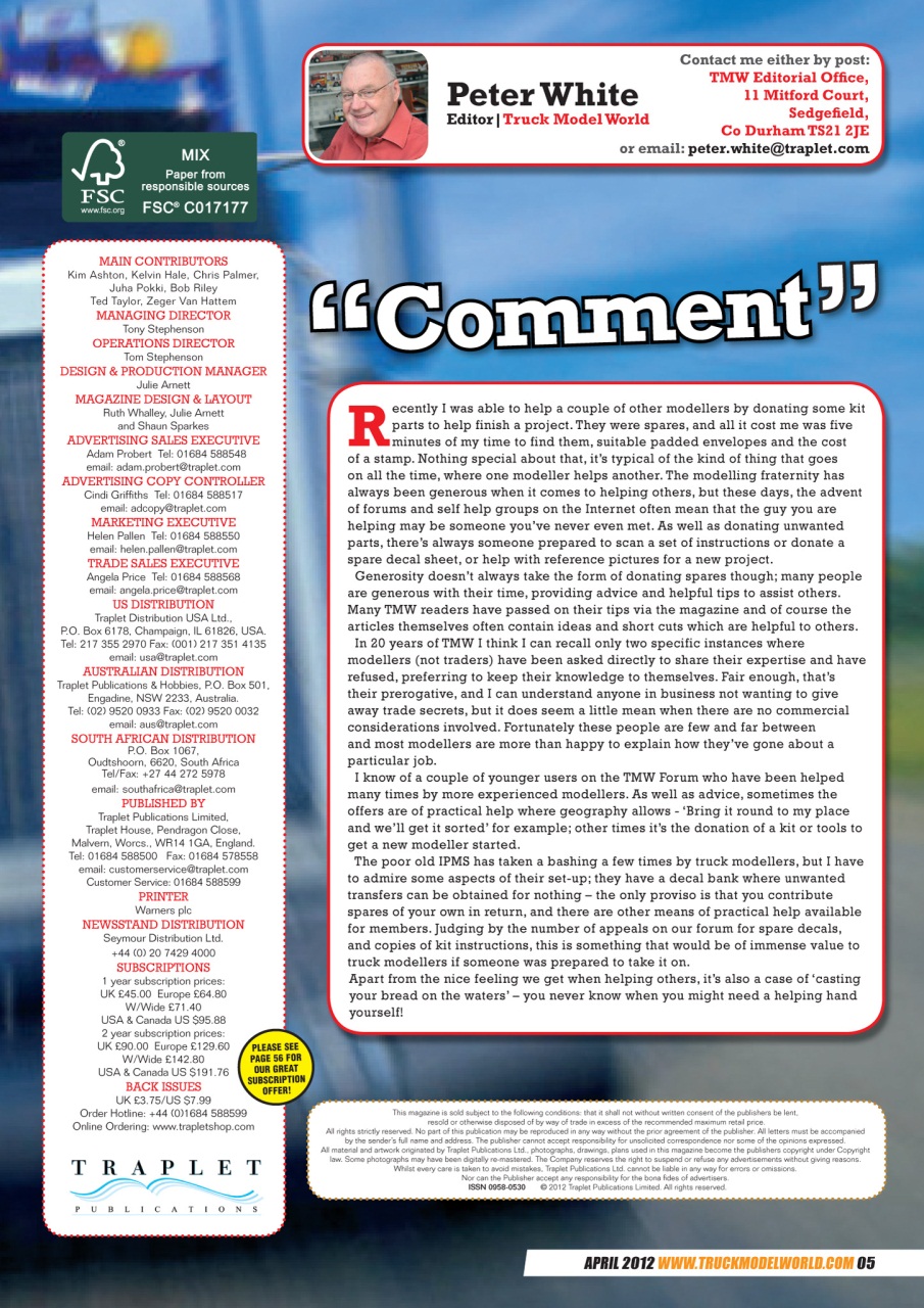 Model Car Truck Motorcycles World Preview Pages