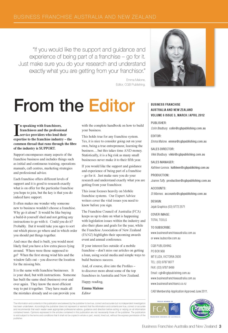Business Franchise Australia&NZ Preview Pages