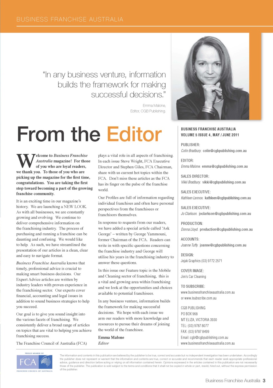 Business Franchise Australia&NZ Preview Pages