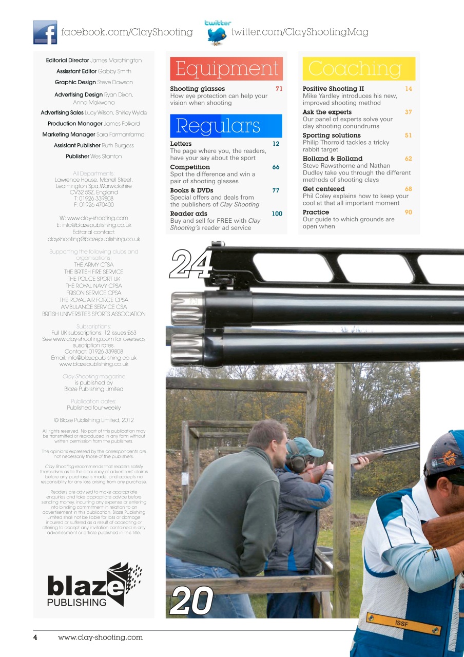 Clay Shooting Preview Pages
