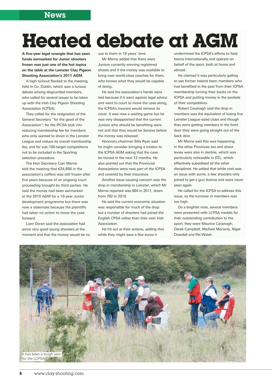 Clay Shooting Preview Pages