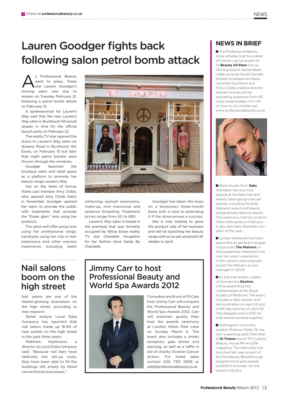 Professional Beauty Preview Pages