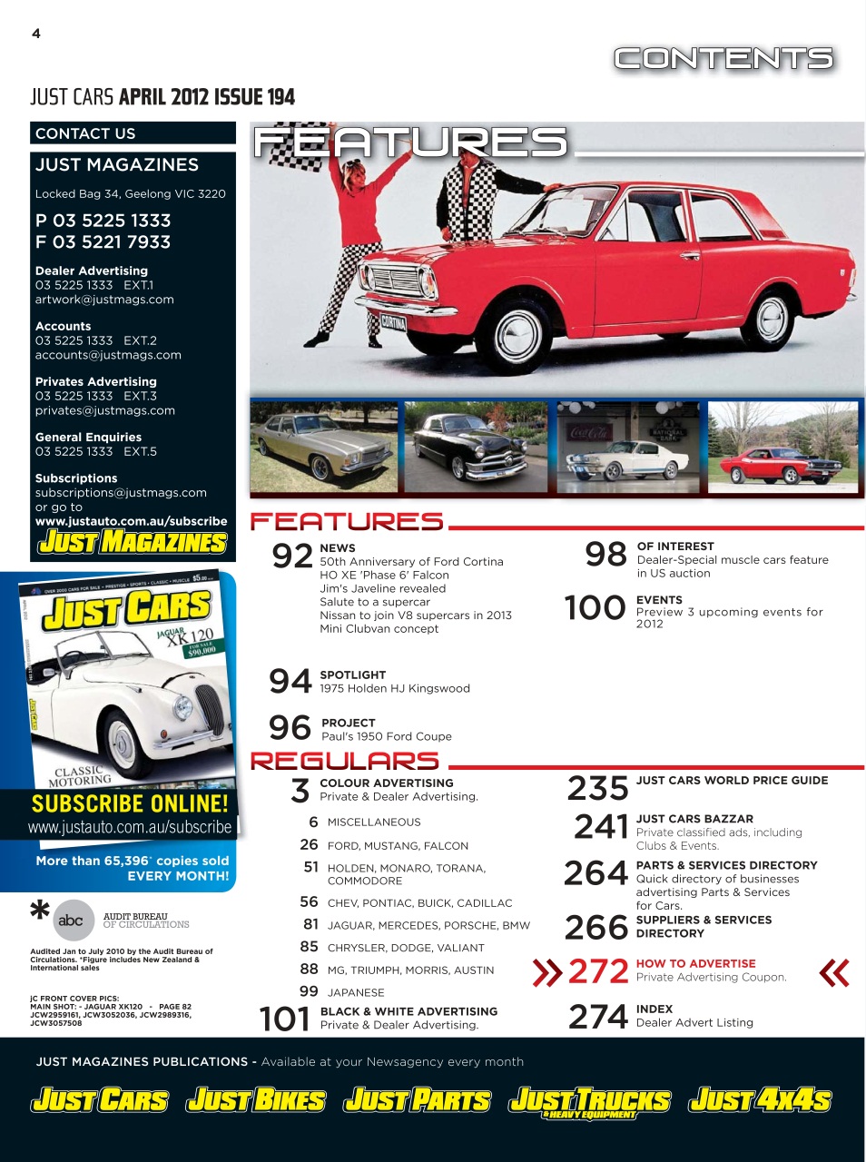 JUST CARS Preview Pages