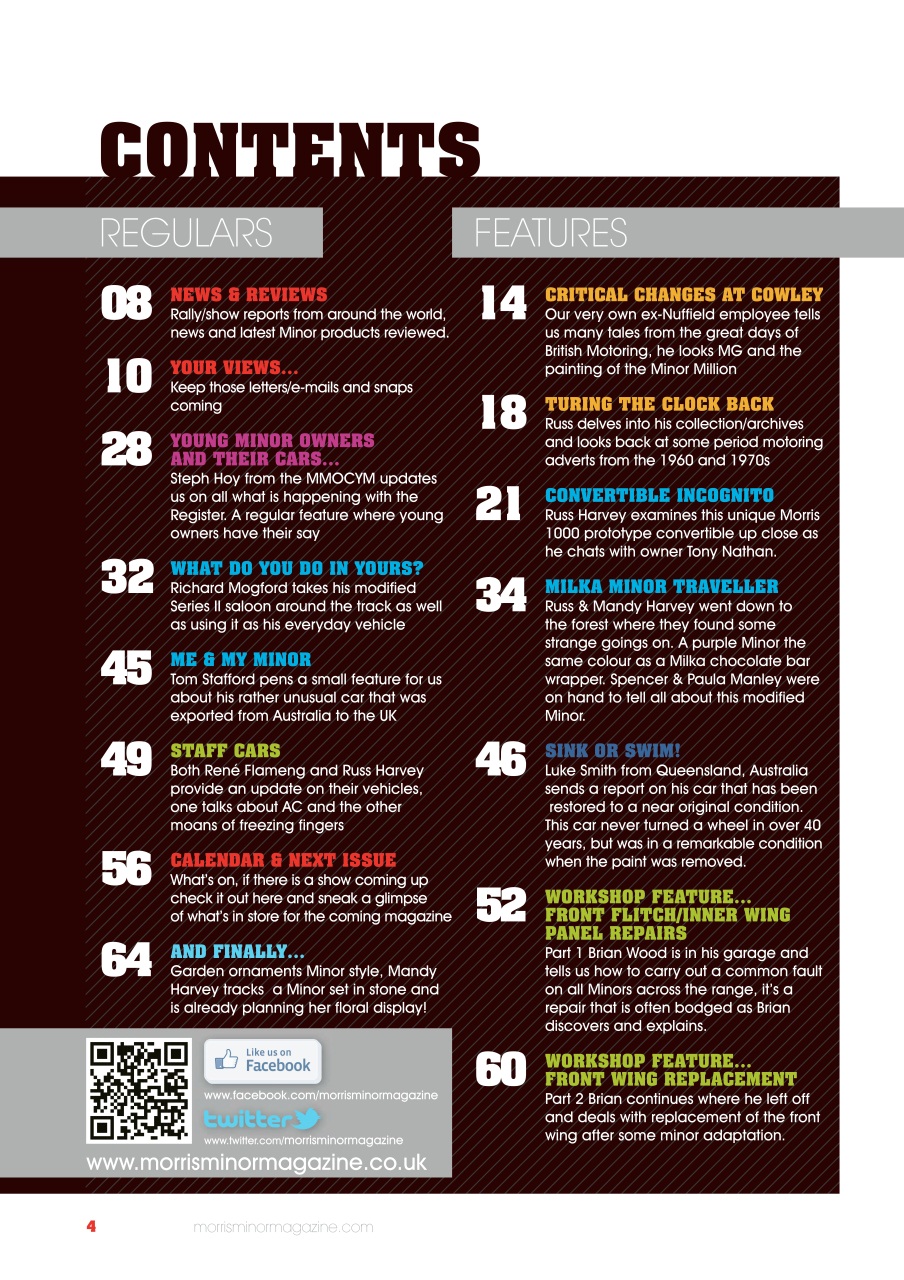 Morris Minor Magazine Preview Pages