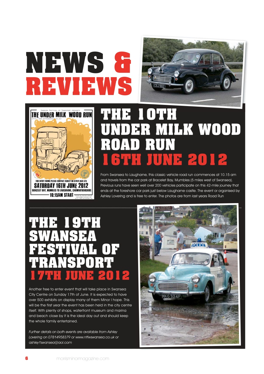 Morris Minor Magazine Preview Pages