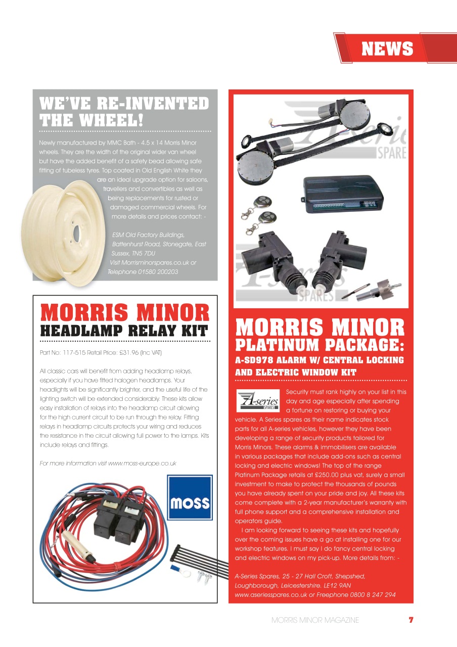 Morris Minor Magazine Preview Pages