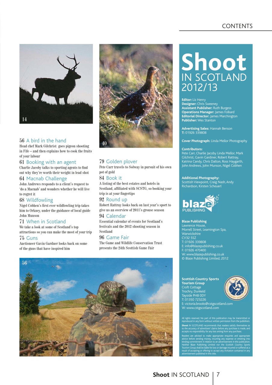 Shoot in Scotland Preview Pages