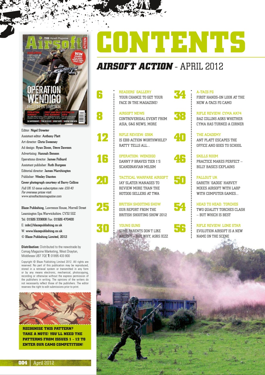 Airsoft Action Preview Pages