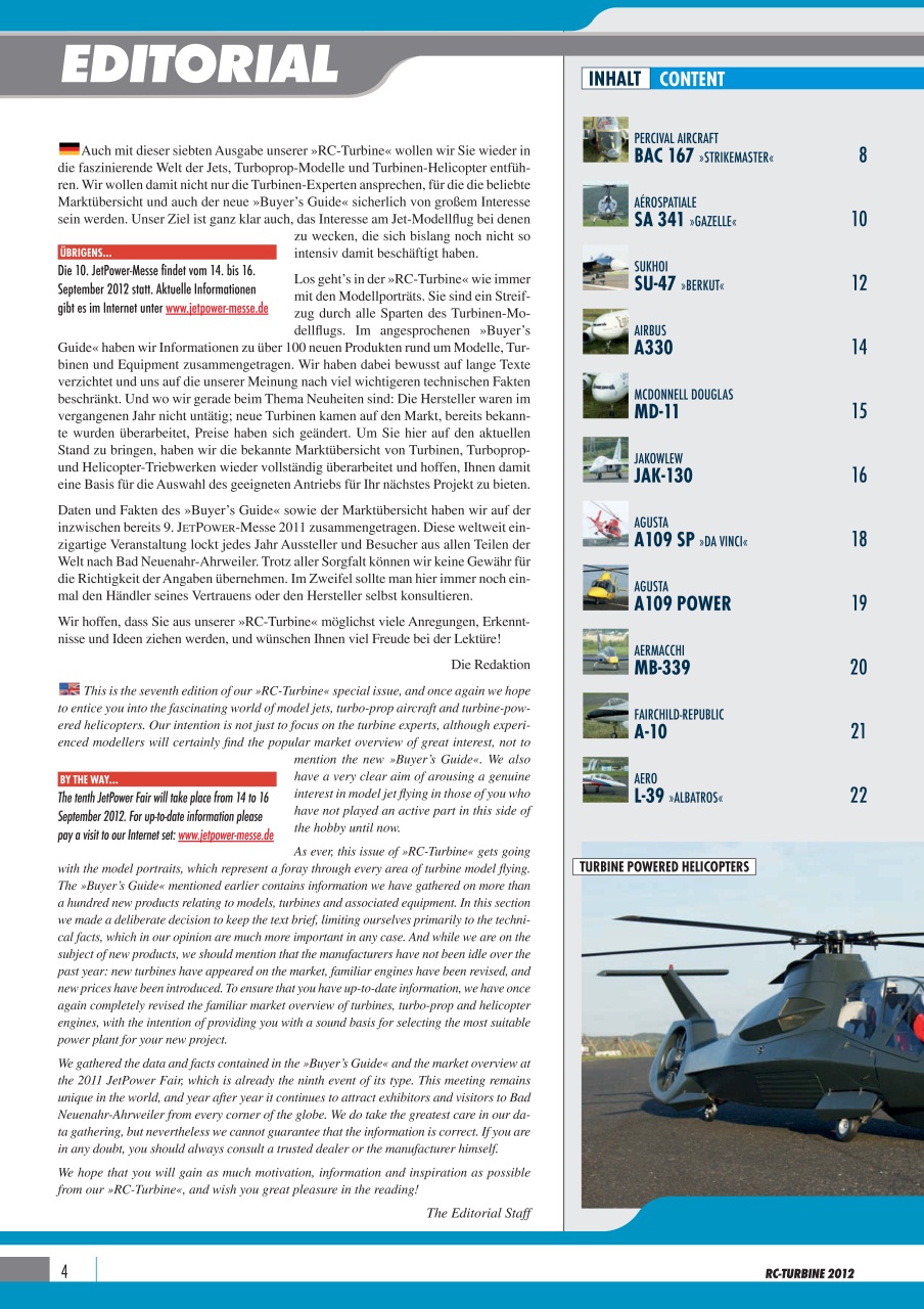 RC Turbine - Jets & Helicopter Preview Pages