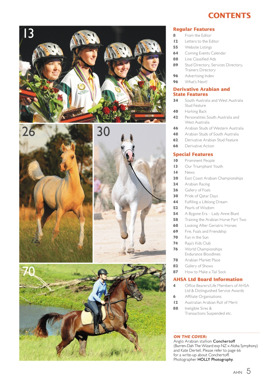 Australian Arabian Horse News Preview Pages