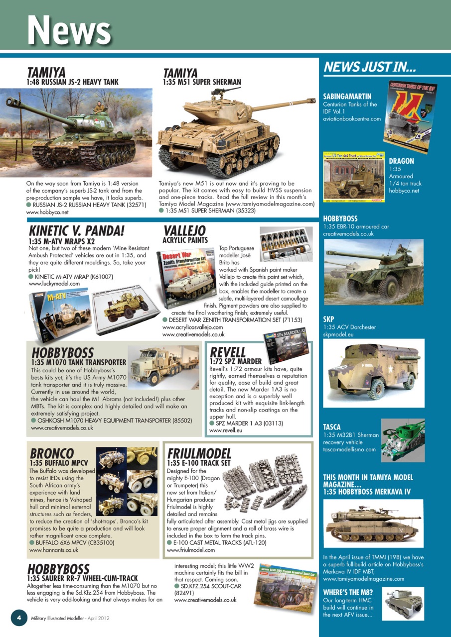 MIM: AFV Edition Preview Pages
