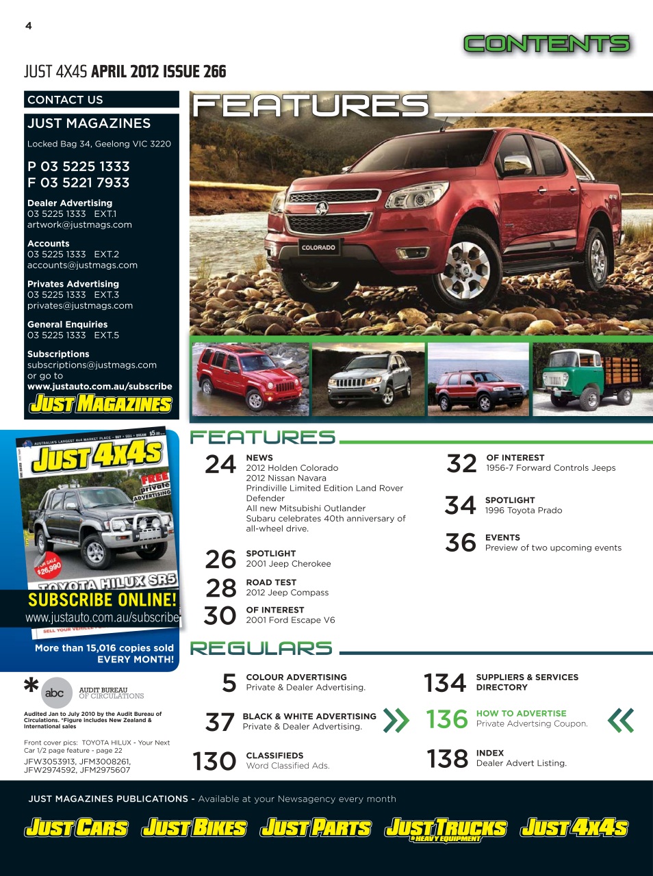 JUST 4X4S Preview Pages