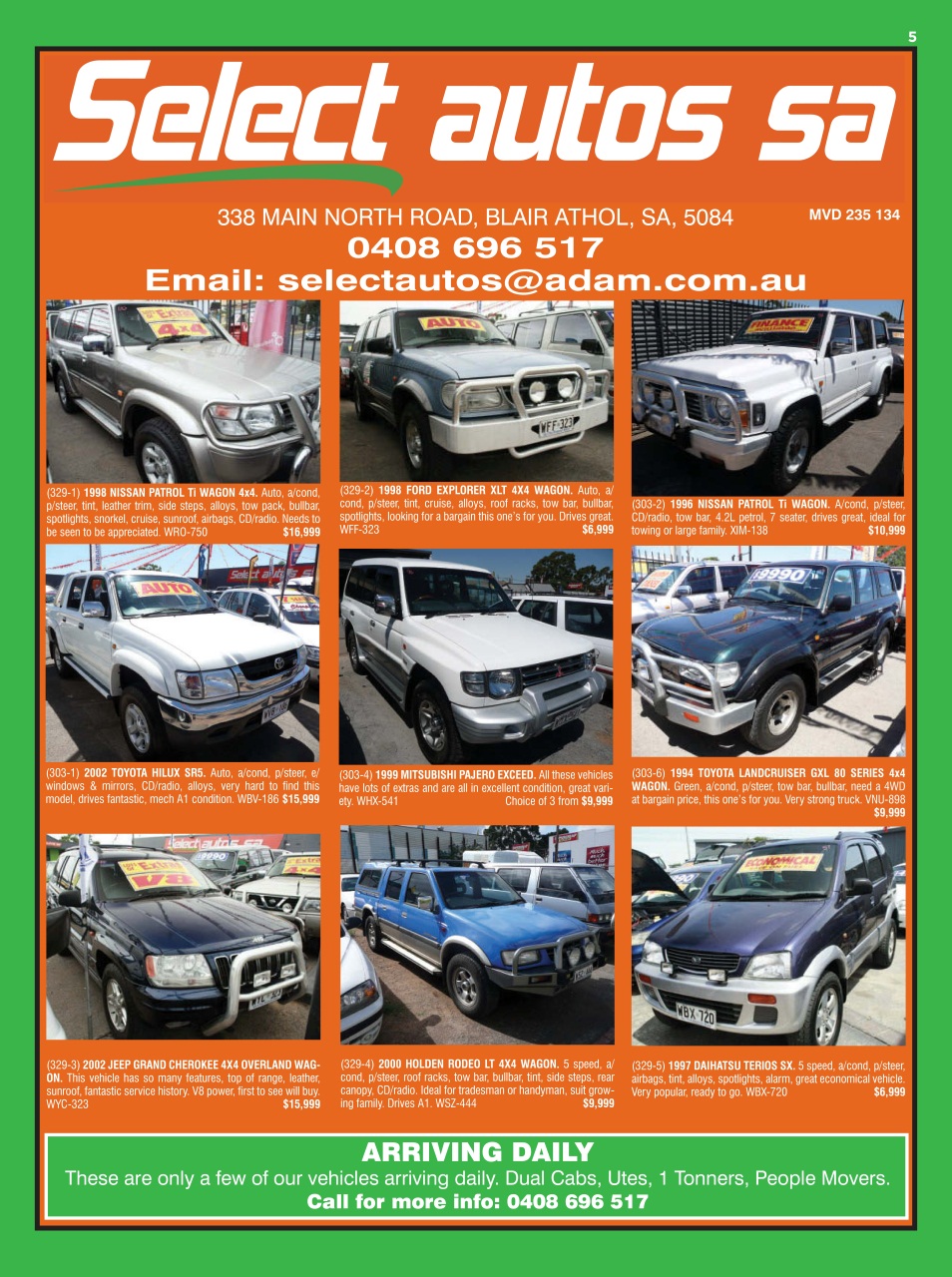 JUST 4X4S Preview Pages