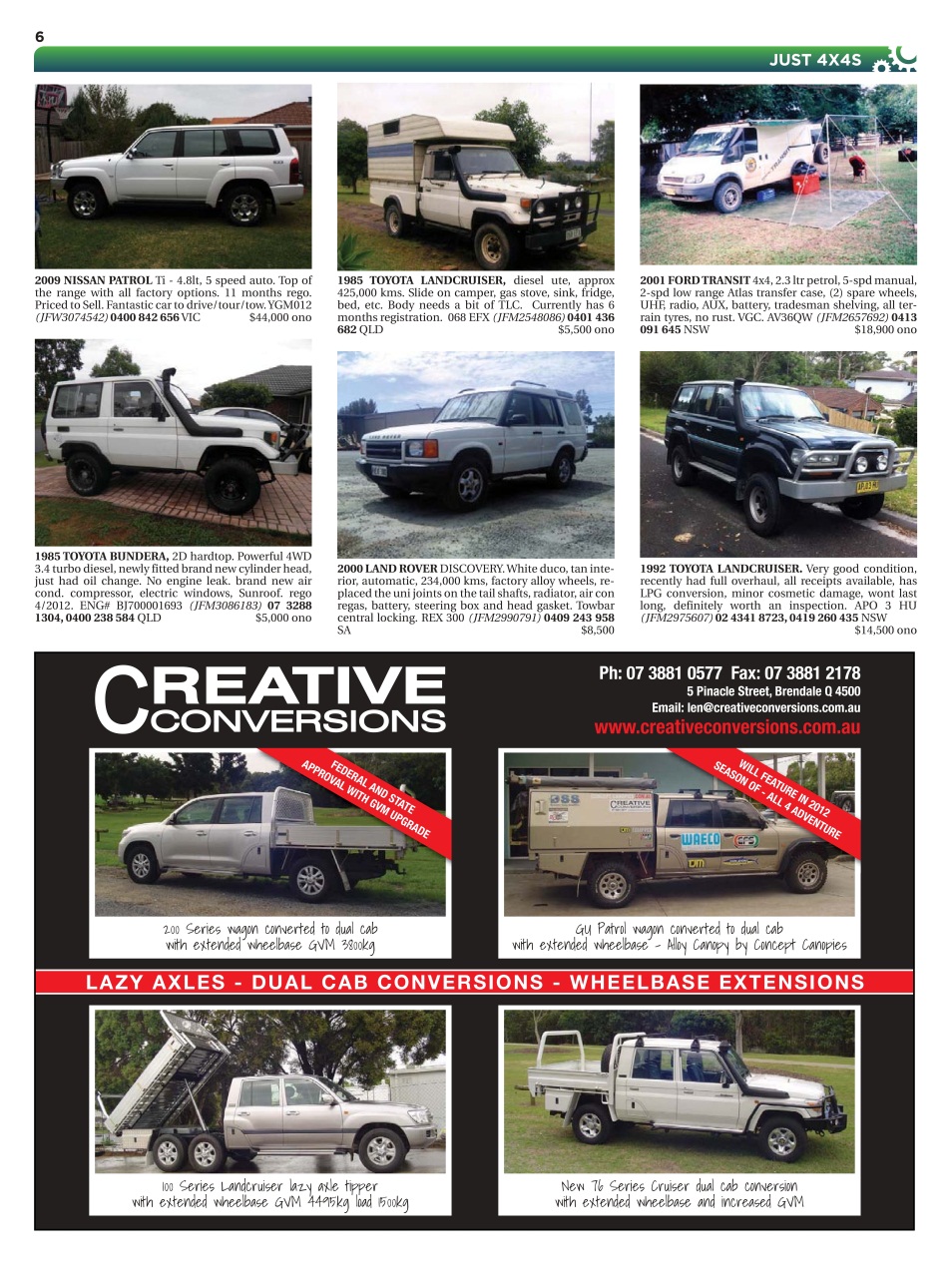 JUST 4X4S Preview Pages