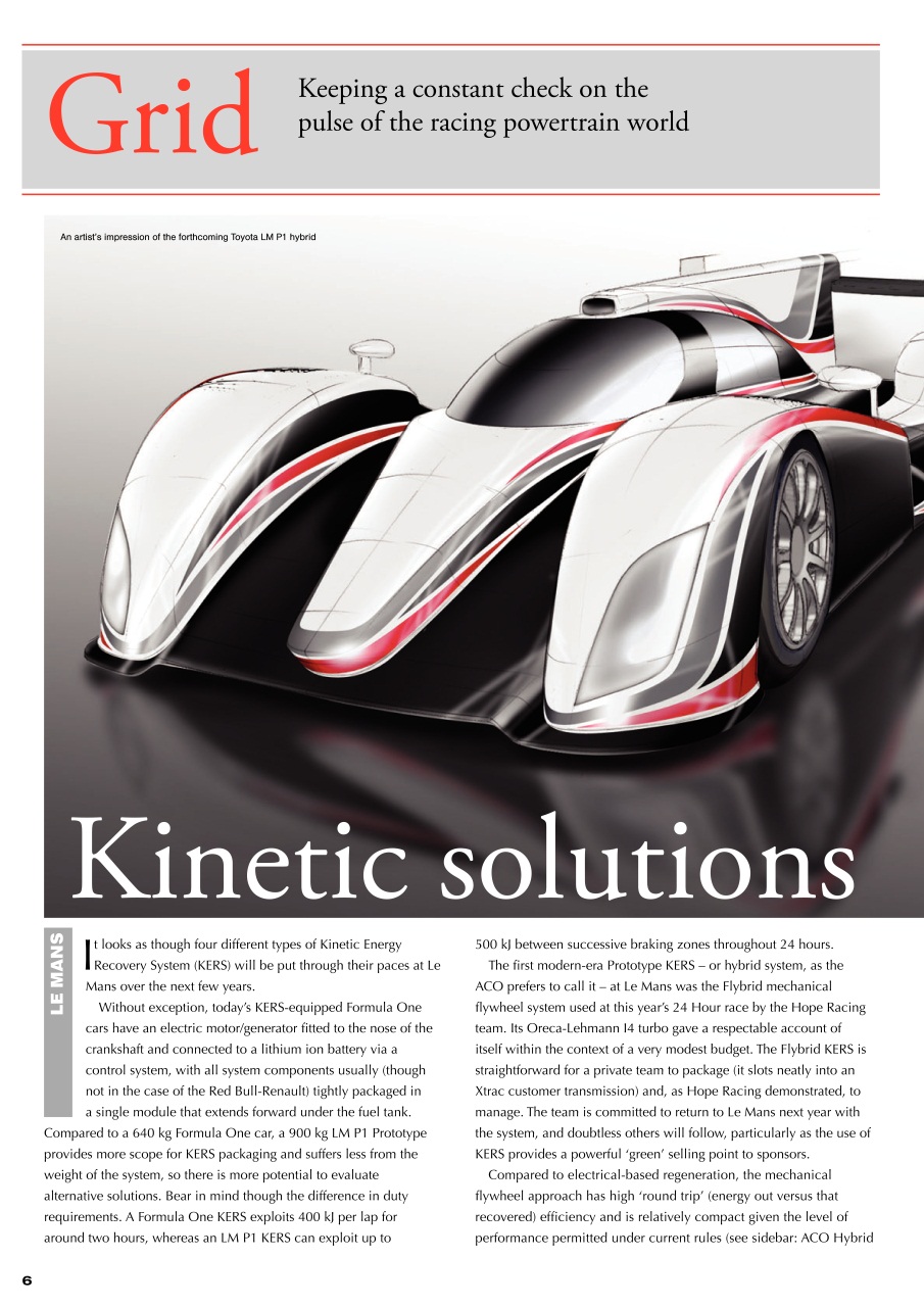 Race Engine Technology Preview Pages