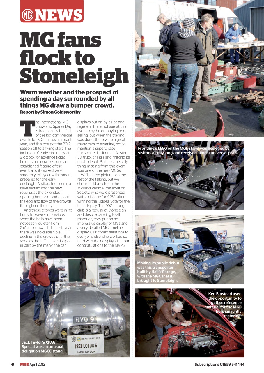 MG Enthusiast Preview Pages