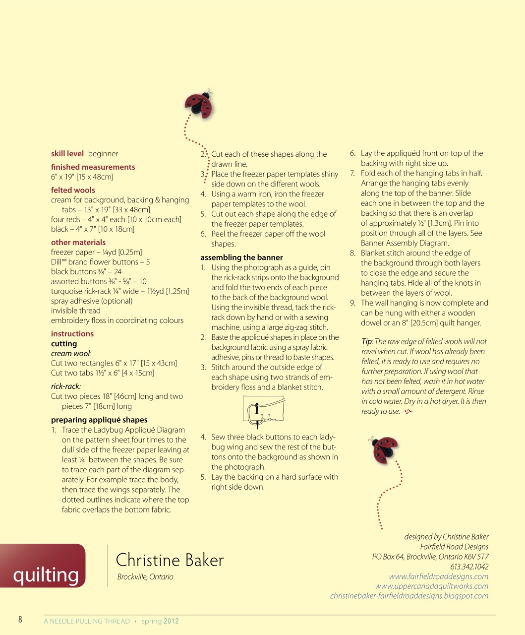 A Needle Pulling Thread Preview Pages