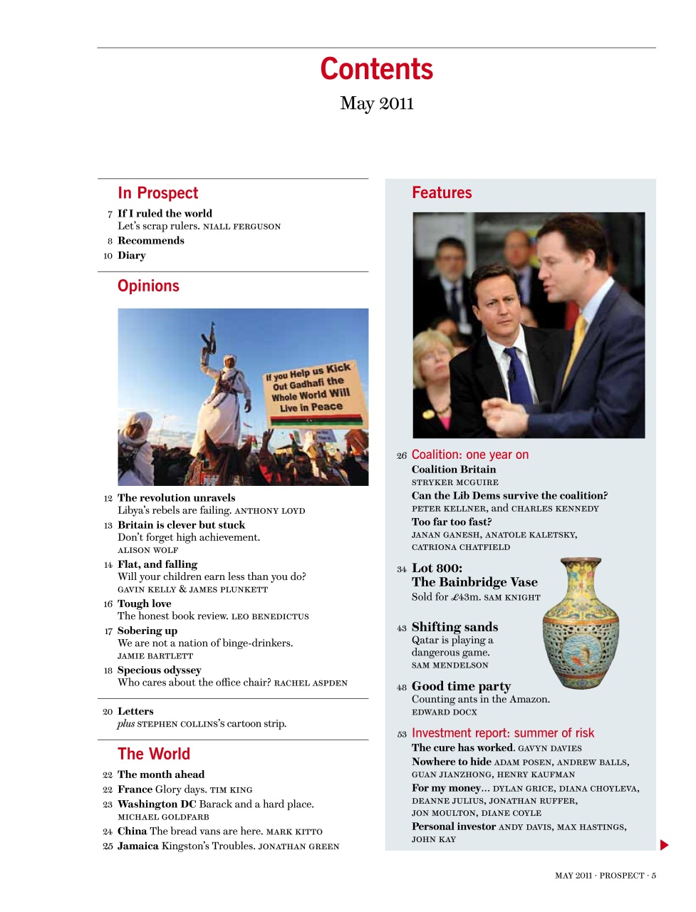 Prospect Magazine Preview Pages