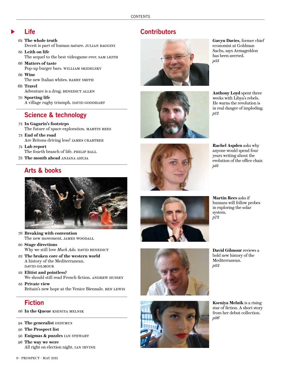 Prospect Magazine Preview Pages