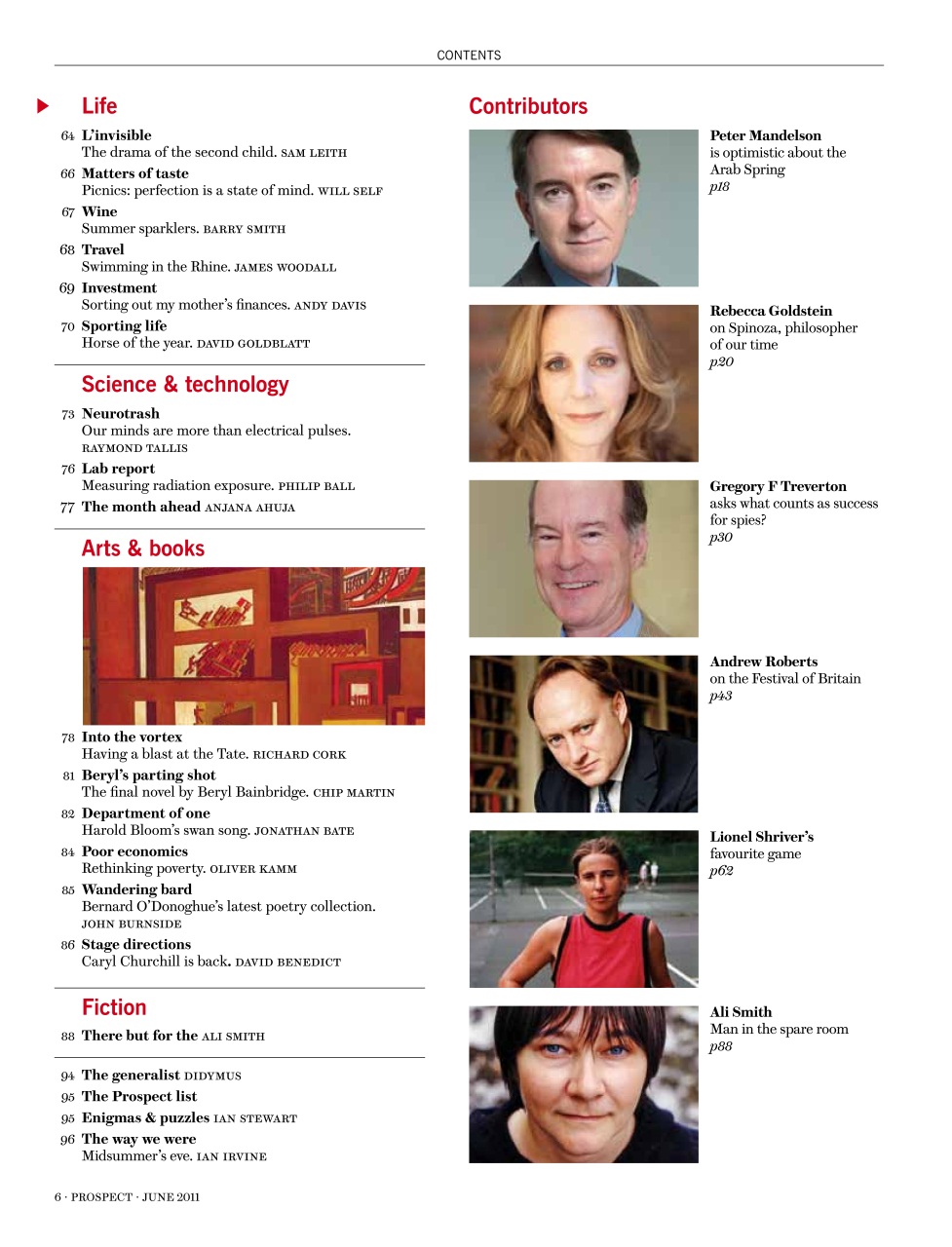 Prospect Magazine Preview Pages