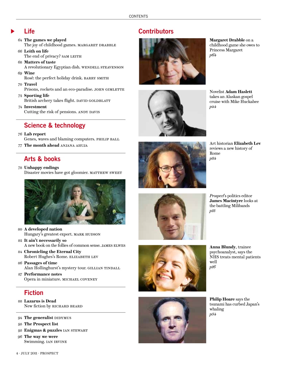 Prospect Magazine Preview Pages