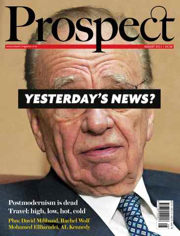 Prospect Magazine issue 185. August 2011