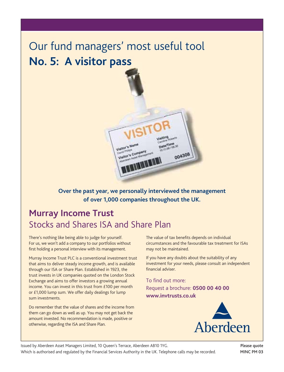 Prospect Magazine Preview Pages