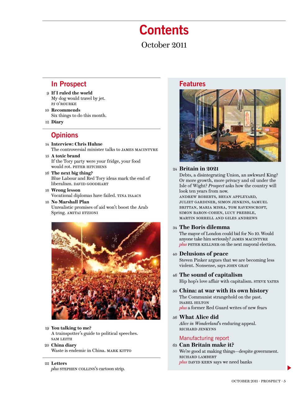 Prospect Magazine Preview Pages