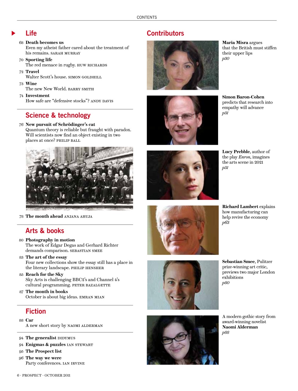 Prospect Magazine Preview Pages