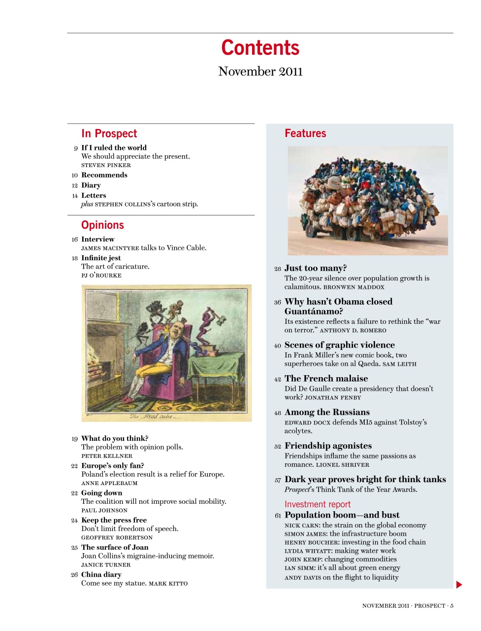 Prospect Magazine Preview Pages